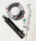 Hydraulic hose assembly and bent tube with bracket and connectors