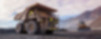 Mining truck and JCB at a stone mine