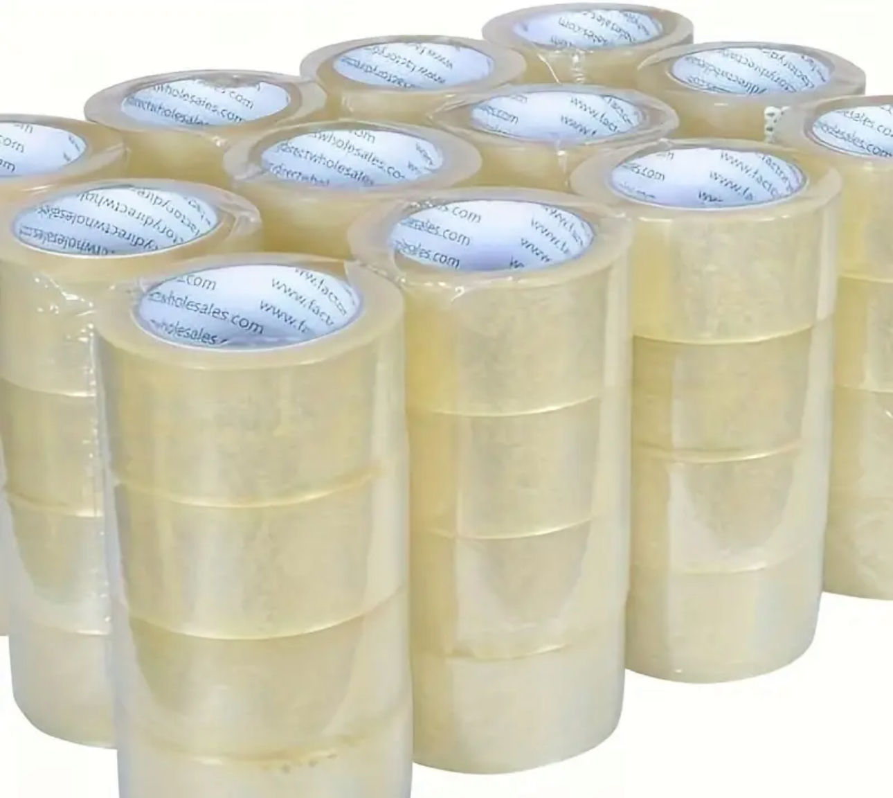 12 Rolls Carton Sealing Clear Packing Tape Box Shipping - 2.7 Mil 2" X 110 Yards