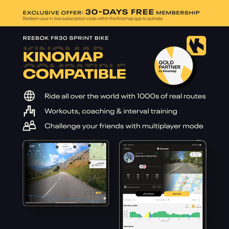 Reebok FR30 Sprint Bike - Compatible with Kinomap