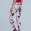 Thumbnail: White Jeans With Roses Print