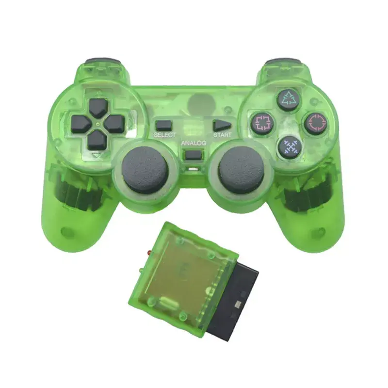 Thumbnail: Transparent Bluetooth Wireless Gamepad Controller For Sony PS2 2.4G Vibration