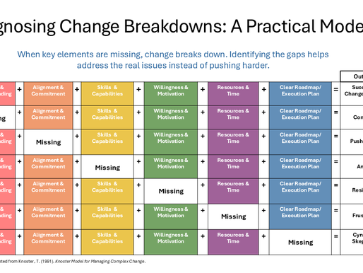 The Diagnostic Model:Six Elements of Successful Change