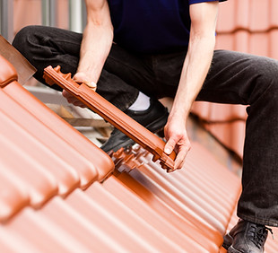 Tiling ein Dach