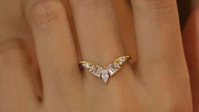 Hillcrest White Topaz Ring(yellow gold)