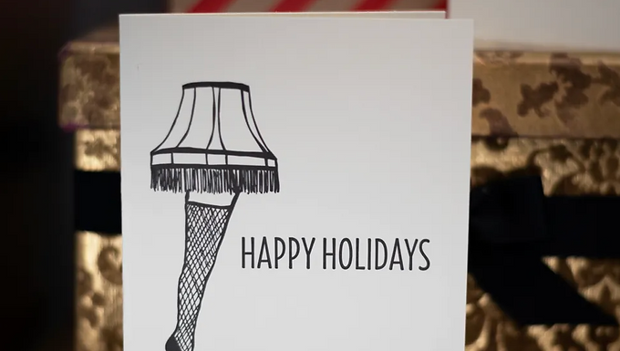 "Happy Holidays" Card by Coffee n Cream Press