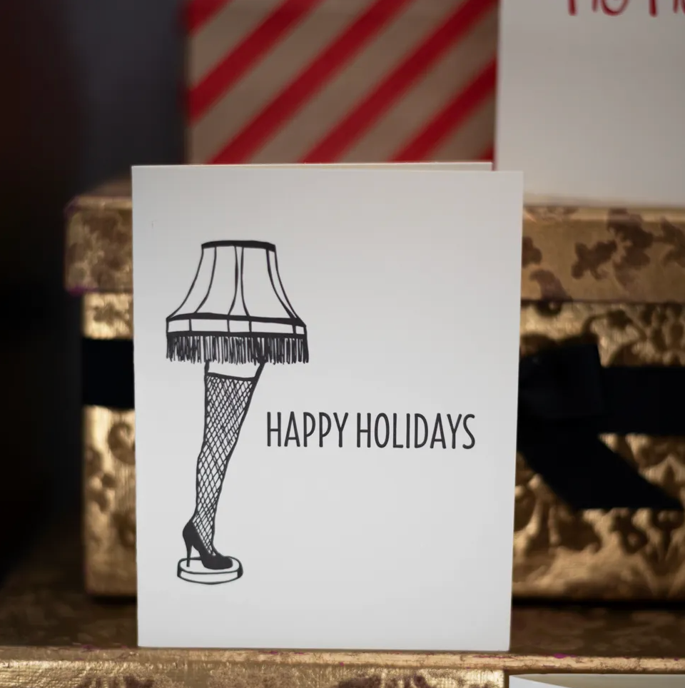 "Happy Holidays" Card by Coffee n Cream Press