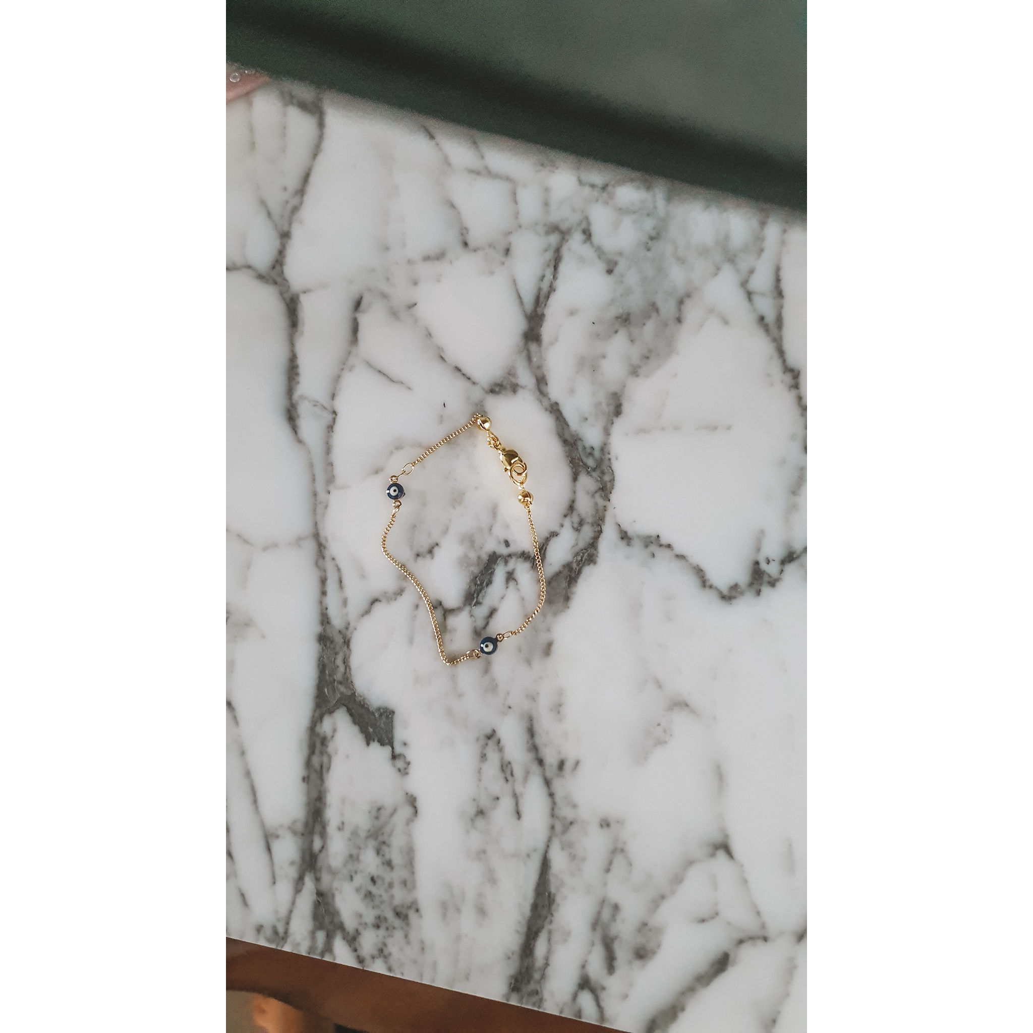 GOLD PLATED EYE BRACELET