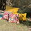 Miniature : Housse coussin - Toile mimosa grand modèle