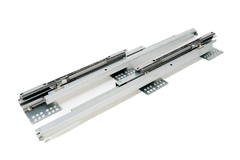 Miniatura: CORREDERA DEL CAJÓN SLIM KÜCHEN C/VIDRIO 90MM 55CM ANTRACITA