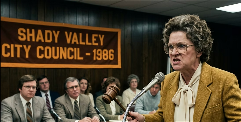 Mayor Grimsley conducts her city council meetings with authority