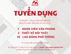TUYỂN DỤNG 2026 – GIA NHẬP ĐỘI NGŨ NỘI THẤT GỖ Á ÂU