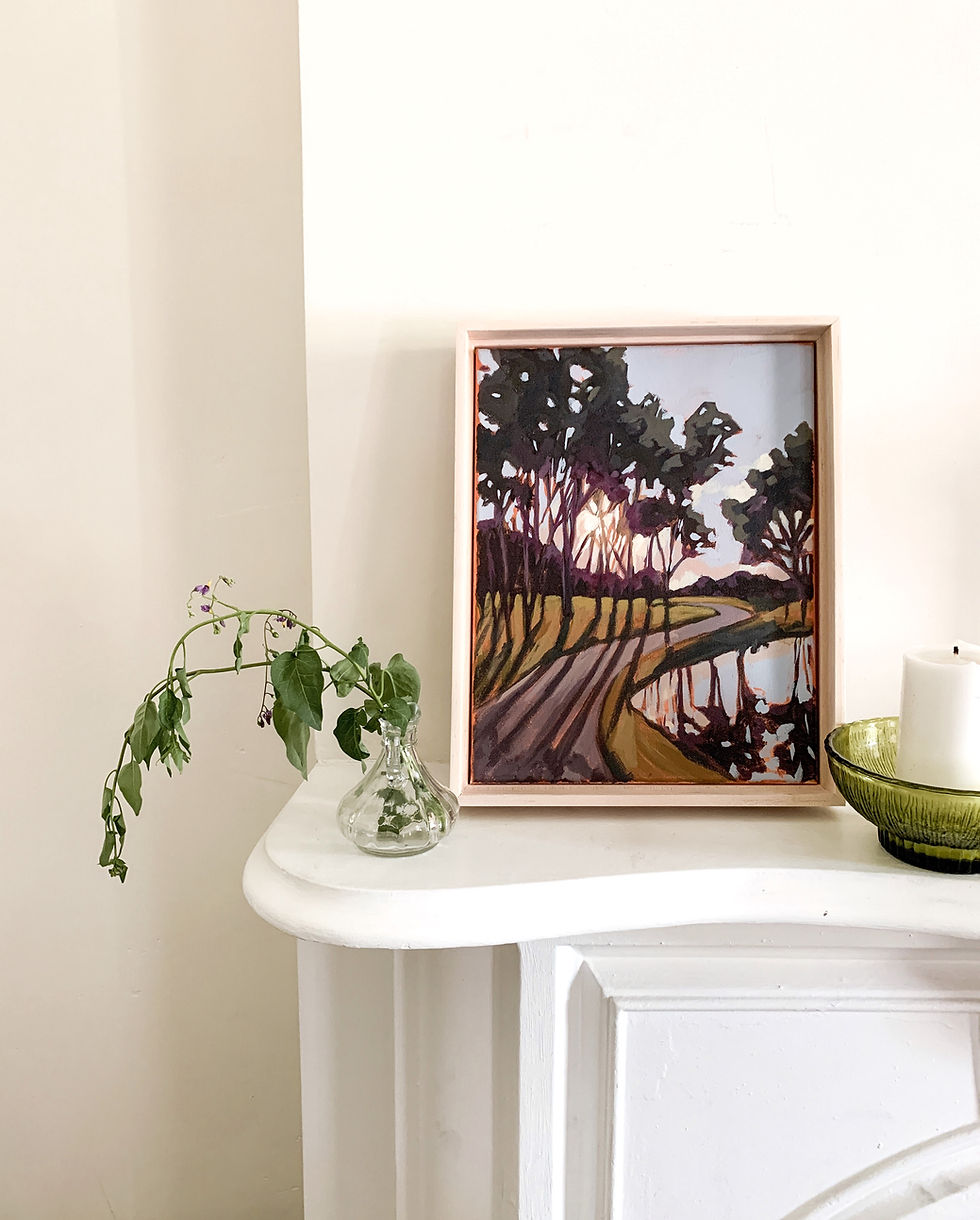 Thumbnail: Purple Hour, Original Acrylic Painting