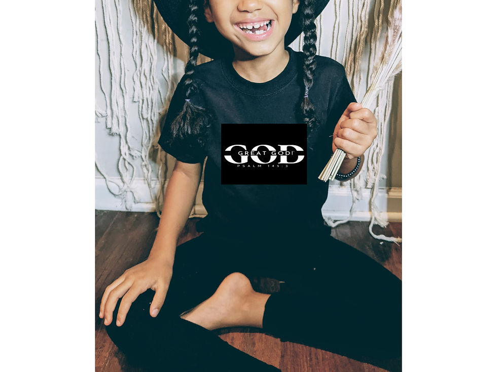 God Great God TM (Girls) Kids short sleeve t-shirt
