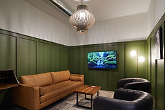 Not every workspace is built for quiet, personal conversations. That is what makes Huck’s Lounge so special. Designed with comfort, privacy, and intention in mind, this space offers therapists a welcoming environment to connect with their clients in a setting that feels both professional and relaxed.