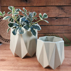 Maceta Origami Blanca