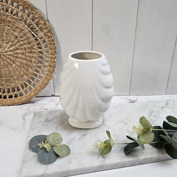 Florero White Shell