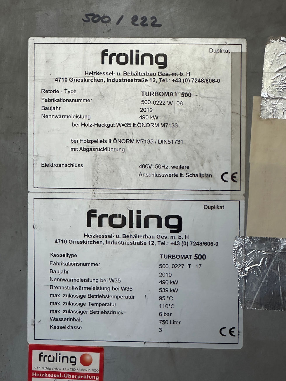 Thumbnail: Fröling Turbomat 500 kW + woodchip feeder