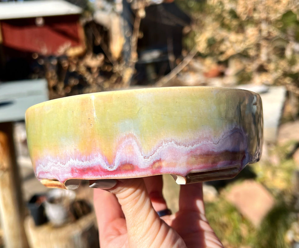 Thumbnail: Green Over Pink Oval