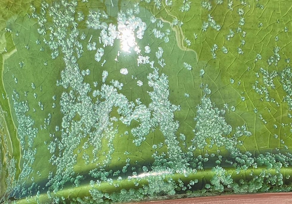 Thumbnail: Green Crystalline Ripped Rim Round