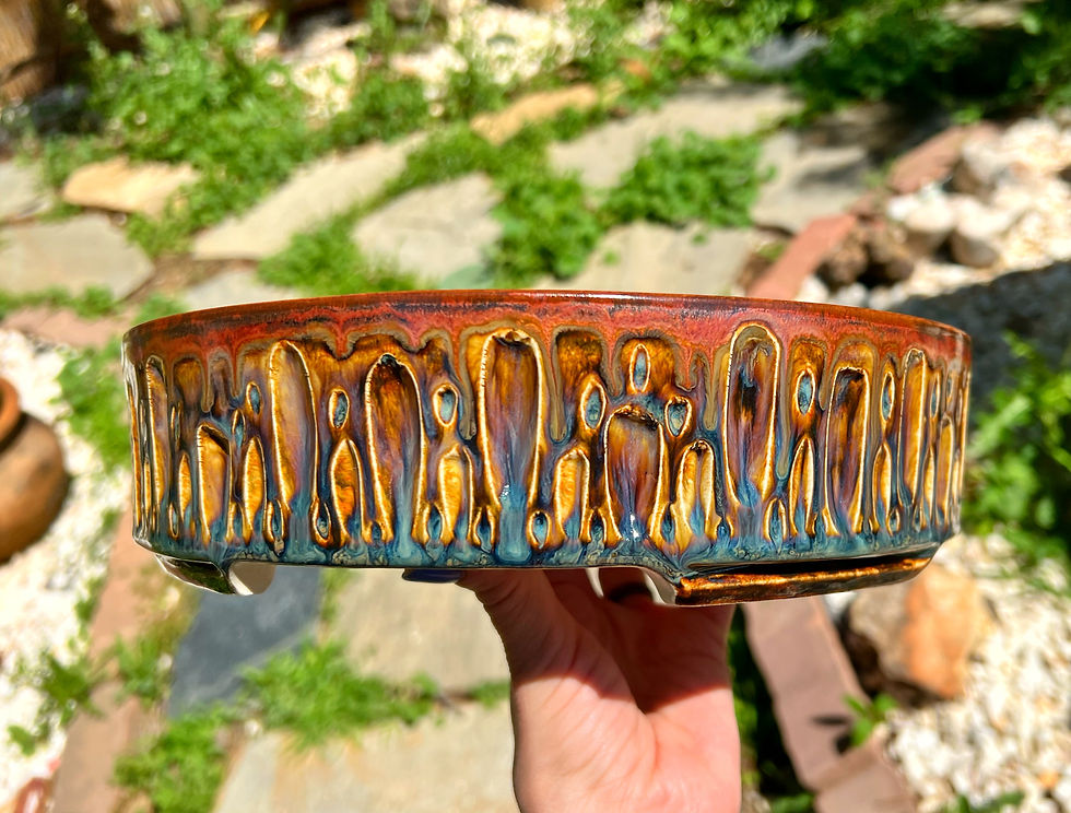 Thumbnail: Blue & Copper Texture Round