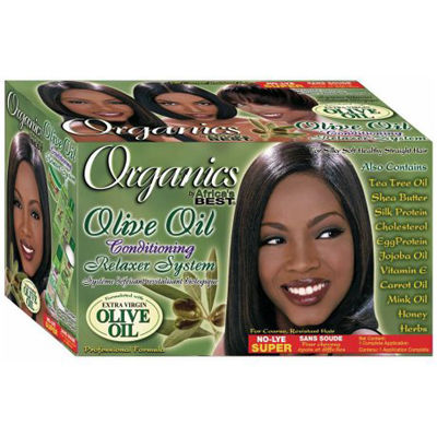Africa's Best Originals Olive Oil Conditioning Relaxer System Kit - Super