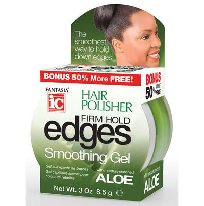 Fantasia IC Hair Polisher Aloe Firm Hold Edges Smoothing Gel 3oz