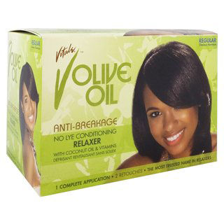 Vitale Olive Oil Sensitive Scalp Conditioning No-Lye Relaxer Kit Regular