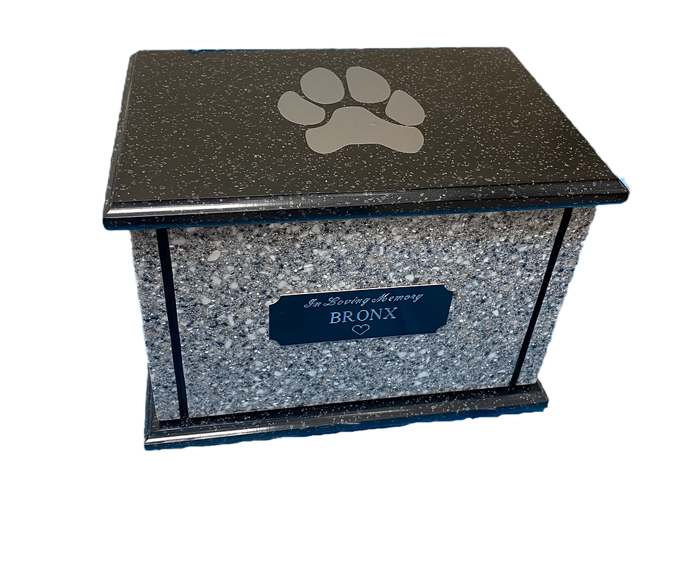 Your Pet's Paw Print on an Urn or Keepsake