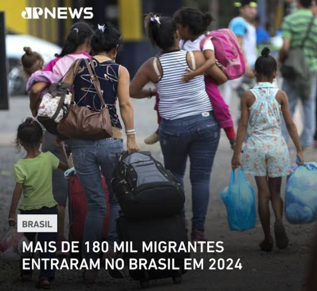 Exemplo de manchetes que a mídia traz sobre migrações. Fonte - JP News