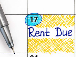 Rent Due date on the calendar