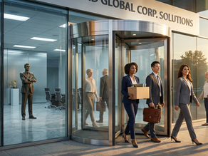 Revolving door of employees leaving and the boss staying