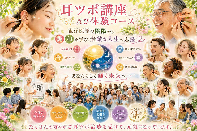 耳つぼ講座パンフレット