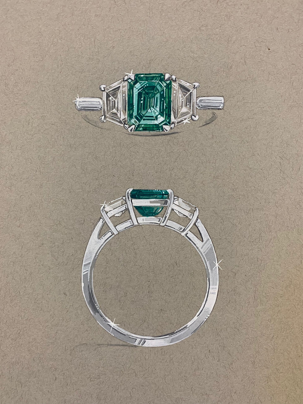 Emerald trapezoid