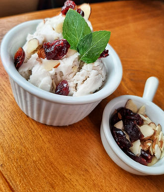 COCONUT AND STRAWBERRY ICE CREAM (dairy free)