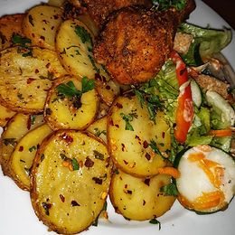 Herb Garlicky Potatoes