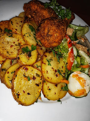 Herb Garlicky Potatoes