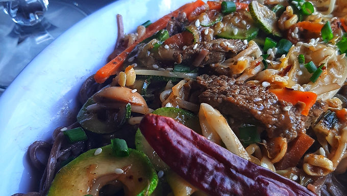 Soba Noodles and Beef Stir Fry