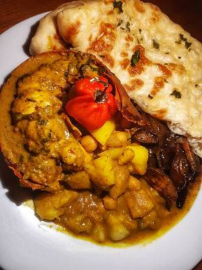 Curried Lobster with Coconut Sauce