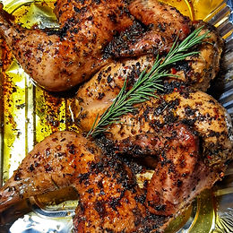 Butter and Thyme Roasted Chicken (Spatchcocked)