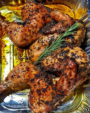 Butter and Thyme Roasted Chicken (Spatchcocked)