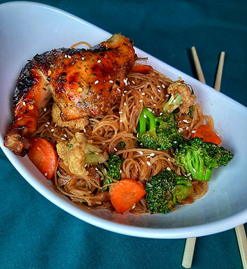 Rice Noodles and Vegetable Stir Fry