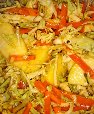 Cabbage and Apple Coleslaw with Mustard Vinaigrette