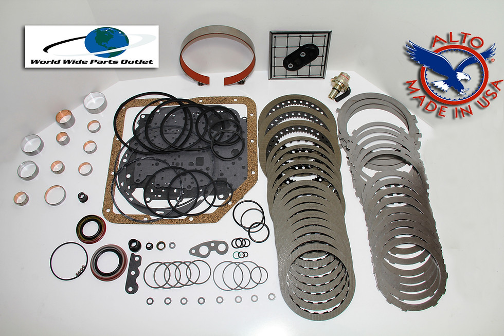 TH350 Stage 3 heavy duty rebuild kit Alto HEG frictions hardened steels master kit