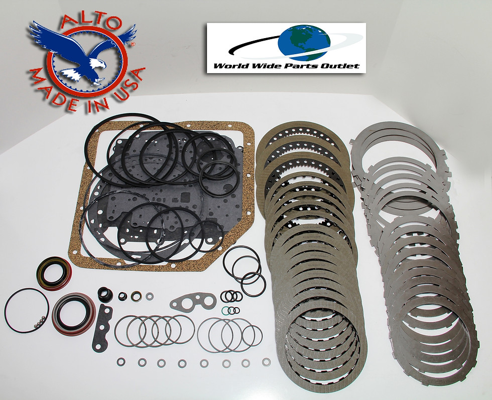 TH350 Stage 1 heavy duty rebuild kit Alto HEG frictions hardened steels