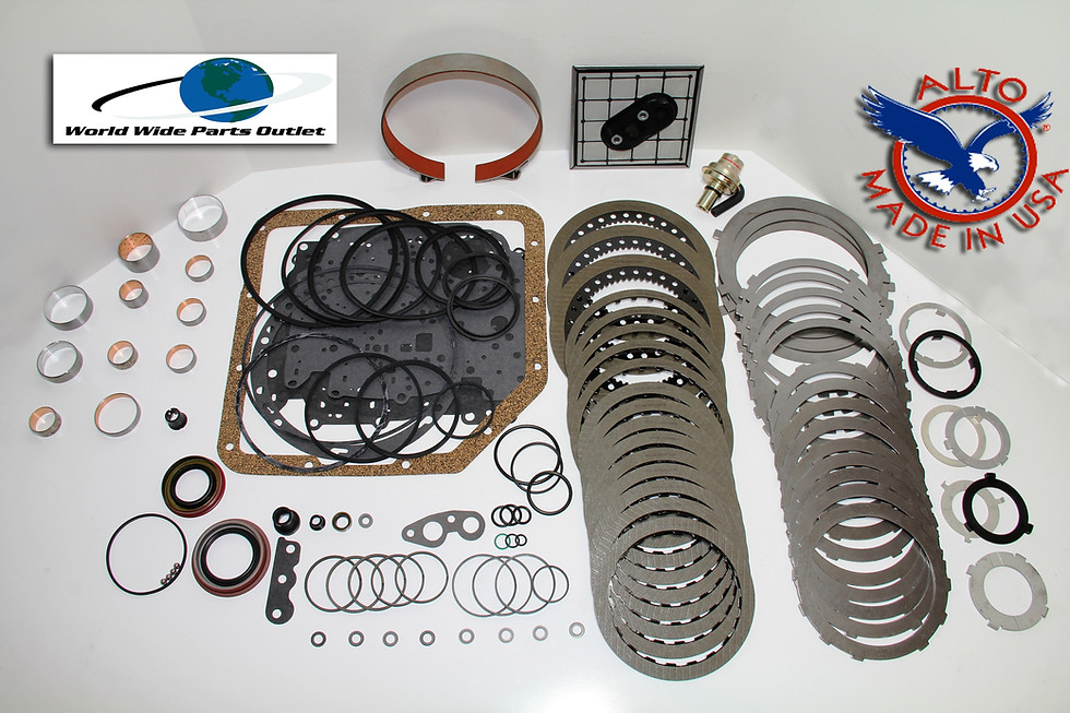 TH350 Stage 3 heavy duty rebuild kit Alto HEG frictions hardened steels master kit