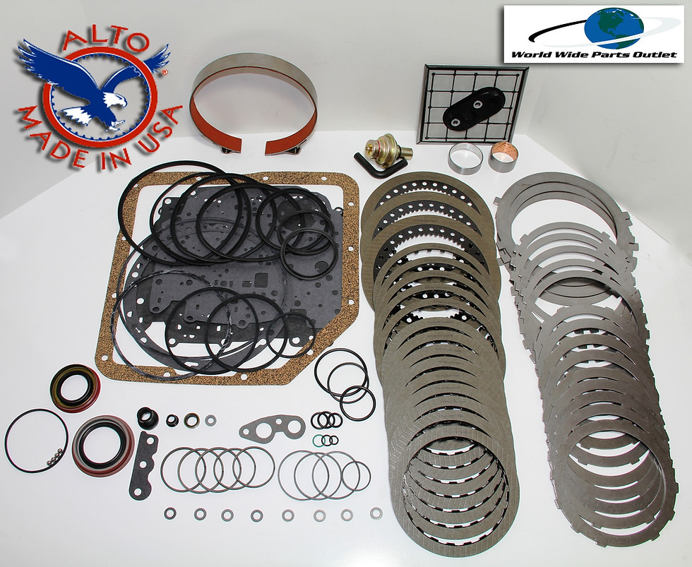 TH350 Stage 2 heavy duty rebuild kit Alto HEG frictions hardened steels master kit