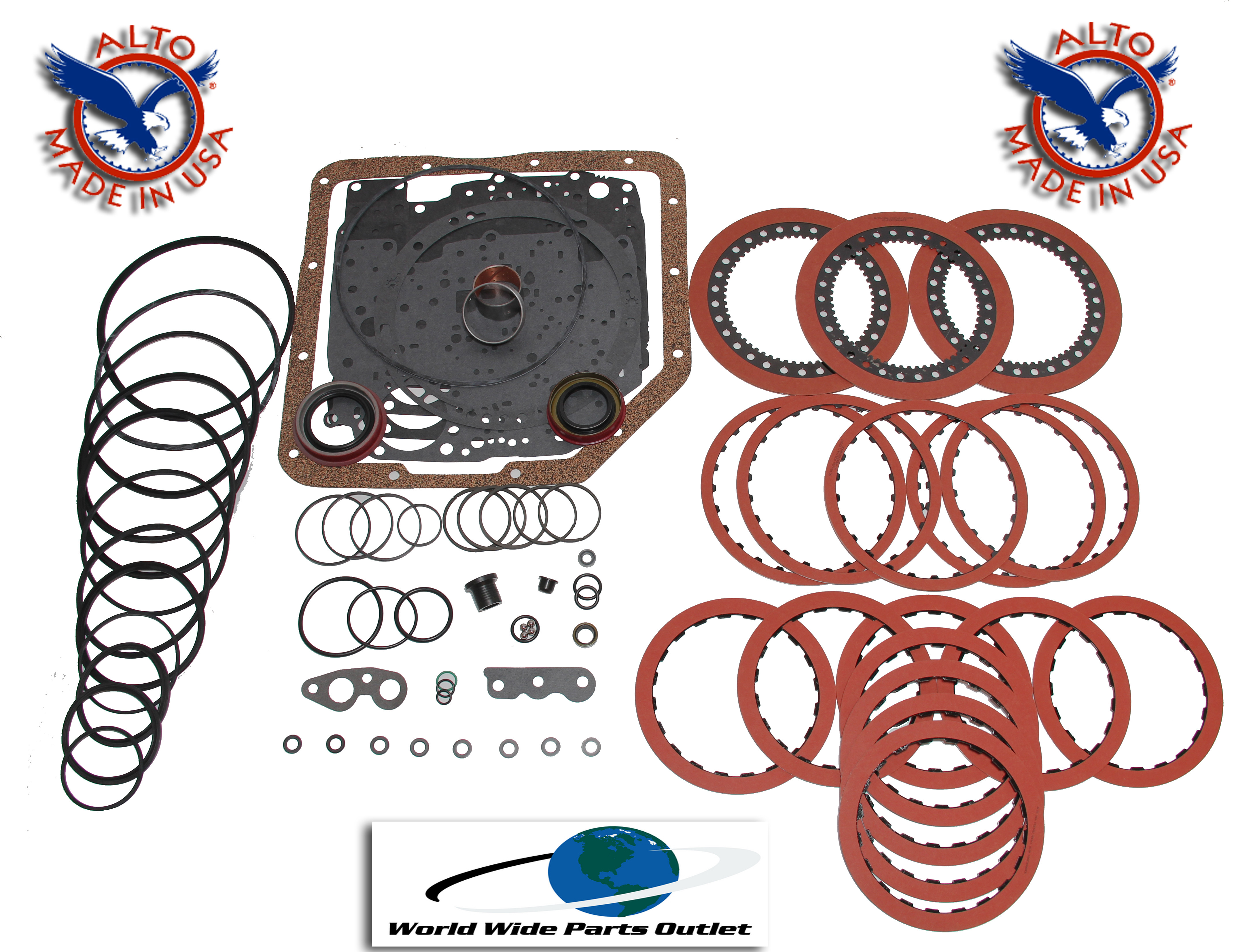 TH350 Stage 1 rebuild kit Alto Red Eagle frictions performance components