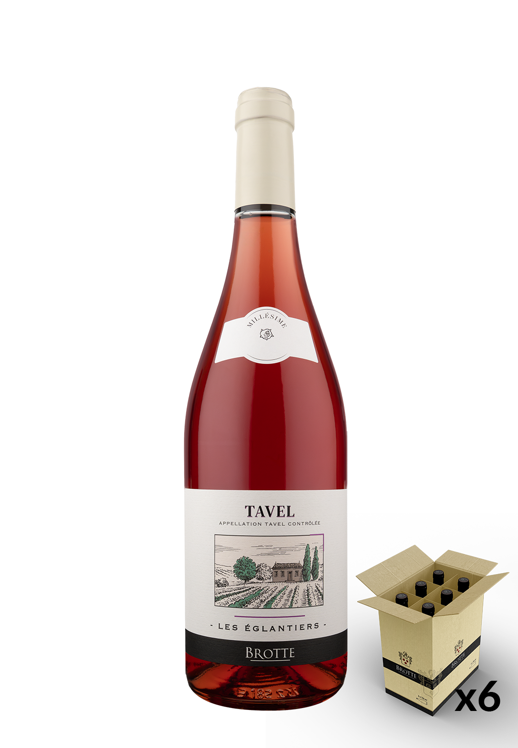 LES EGLANTIERS Tavel Rosé 2025 - 6x75cl