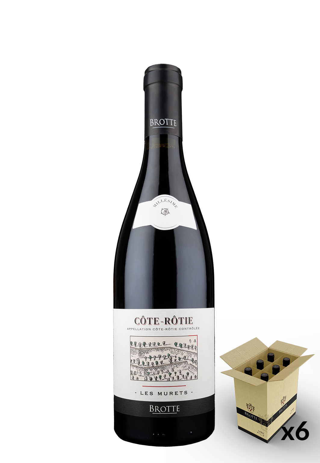 LES MURETS - Côte Rôtie, rouge, 2022 - 6x75cl